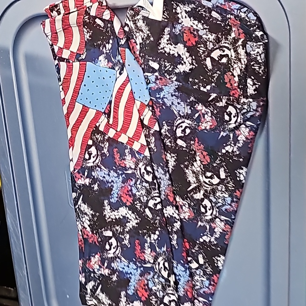 American flag statue of liberty leggings